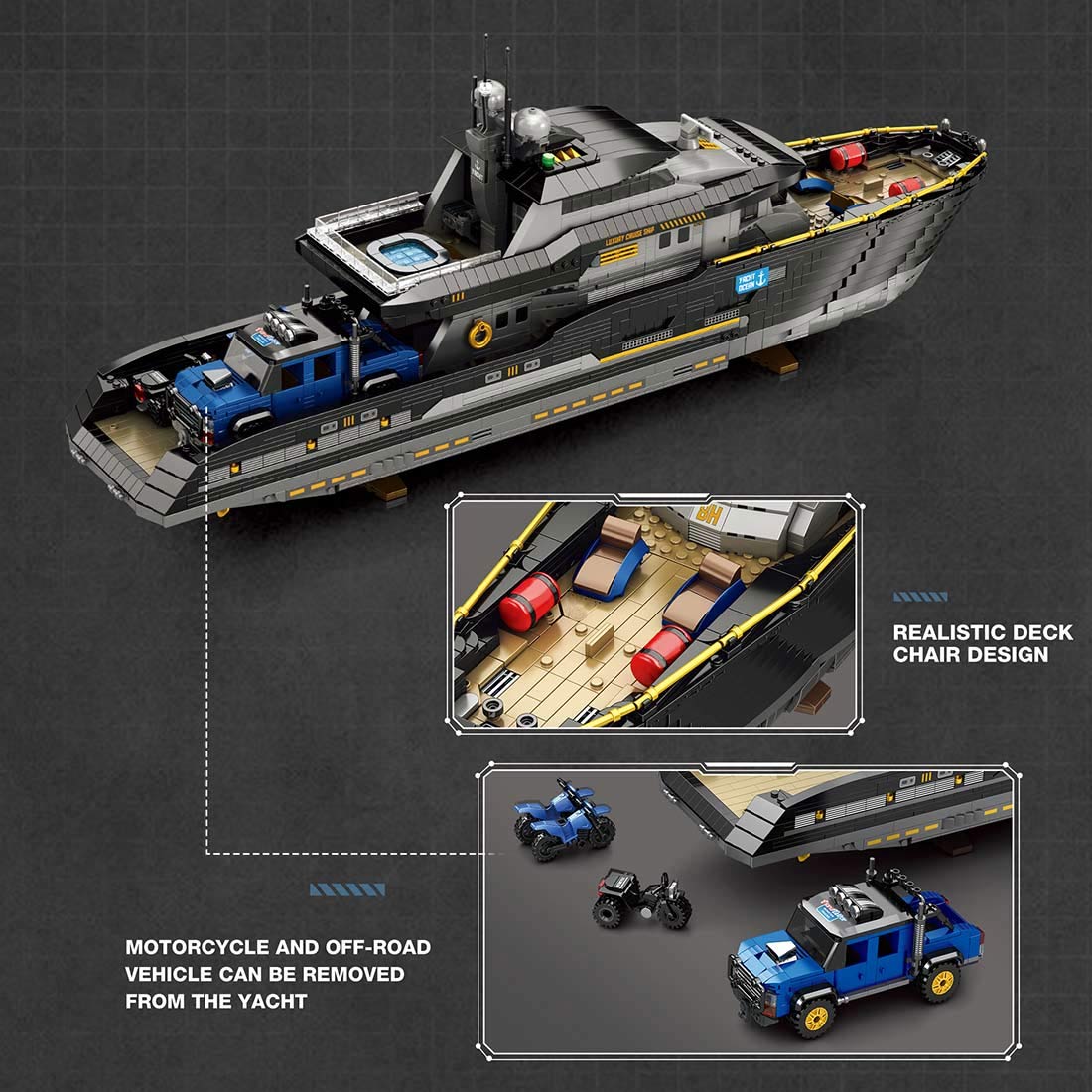 Luxury Yacht 4421PCS