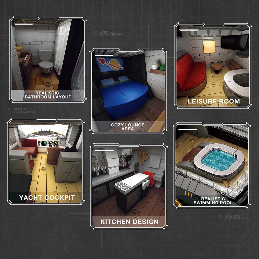 Luxury Yacht 4421PCS
