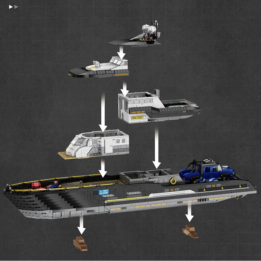 Luxury Yacht 4421PCS
