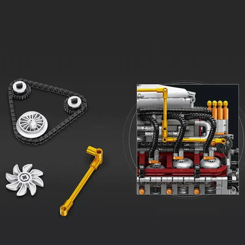 V8 Muscle Engine Supercharged 2346PCS