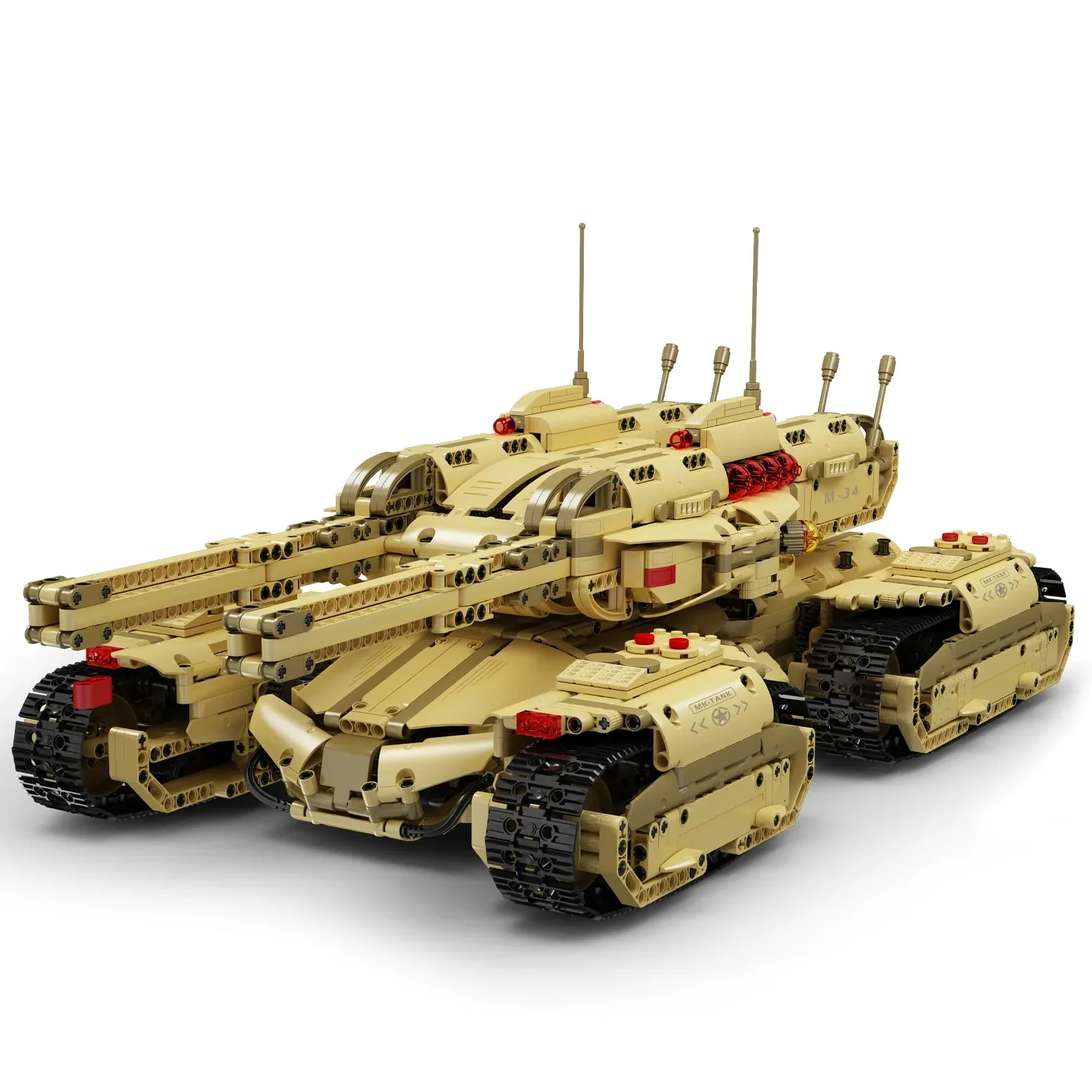 4-Track Combat Tank 3296PCS