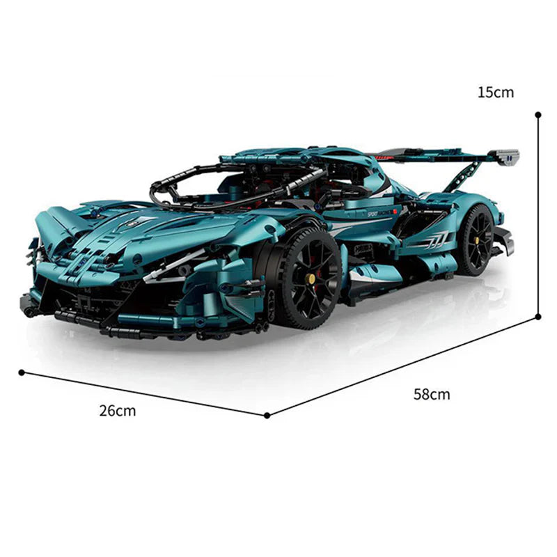 Blue Satin Emotion Series Hypercar 3468PCS