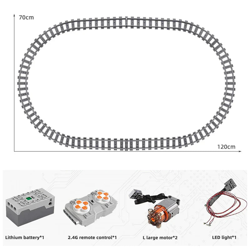 World Railway Hith-tech Train 1552PCS