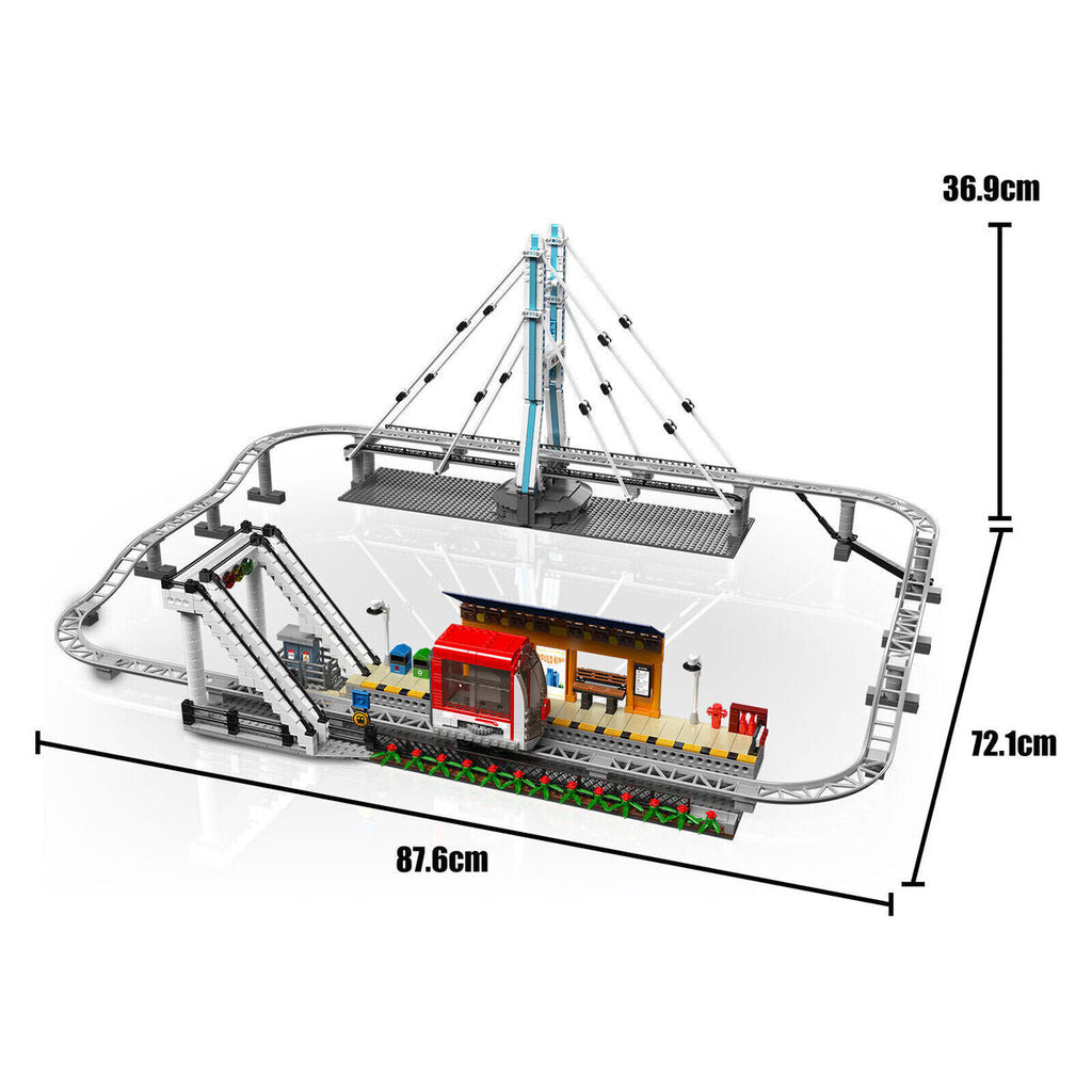 Electric Train Railway Track 1488PCS
