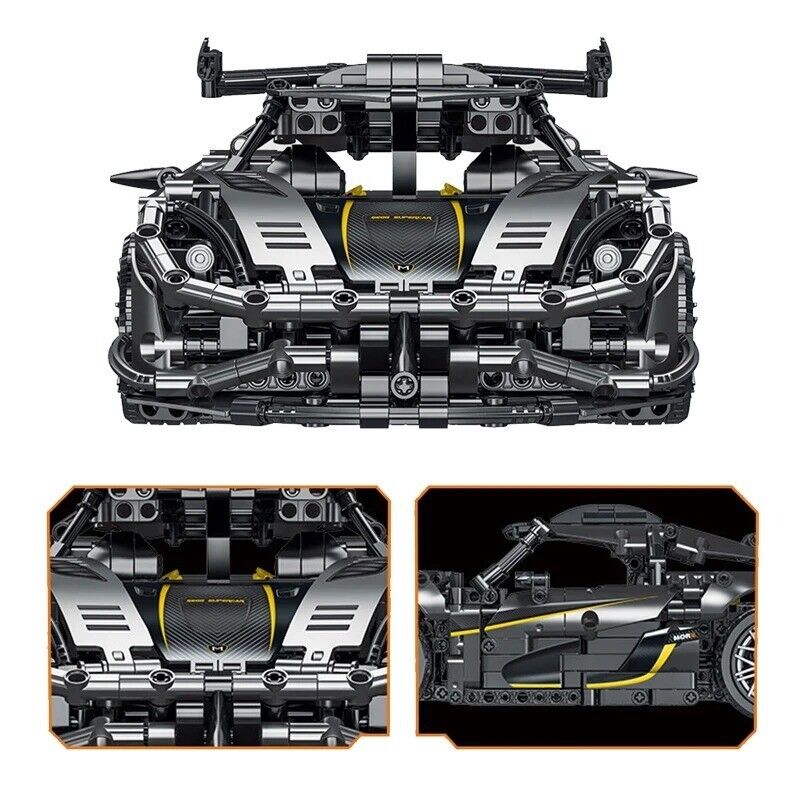 Black Regera R Hyper Car 1505PCS