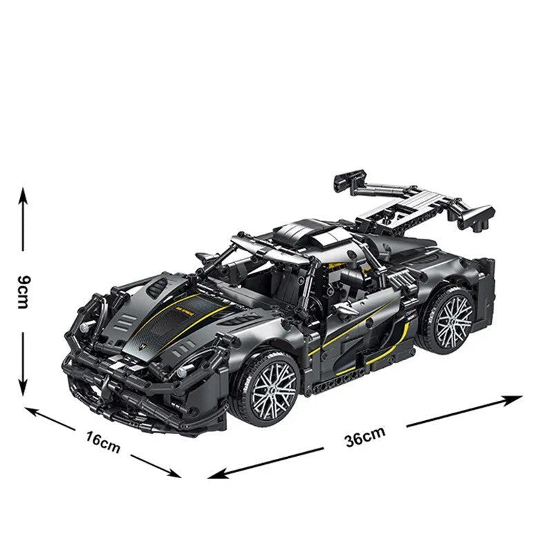 Black Regera R Hyper Car 1505PCS