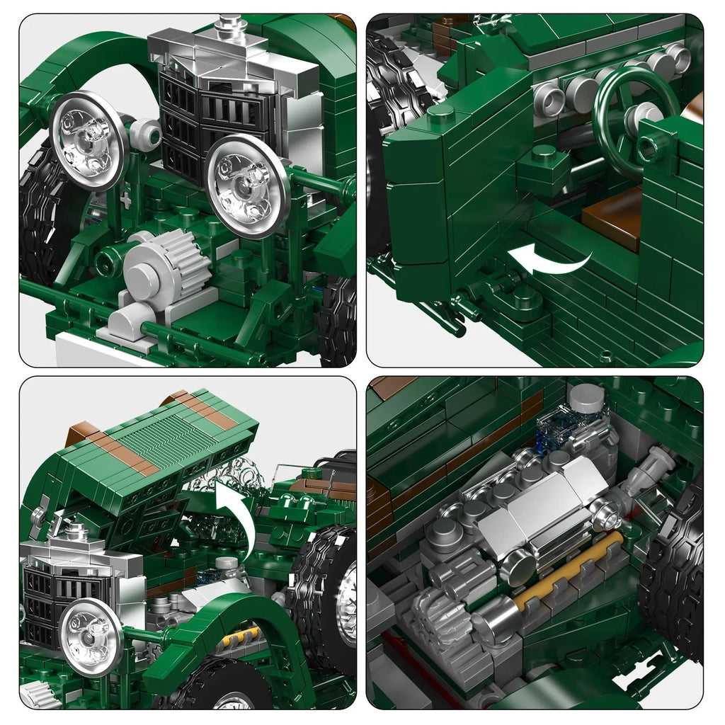 Vintage 1920s Racing Car 1148PCS