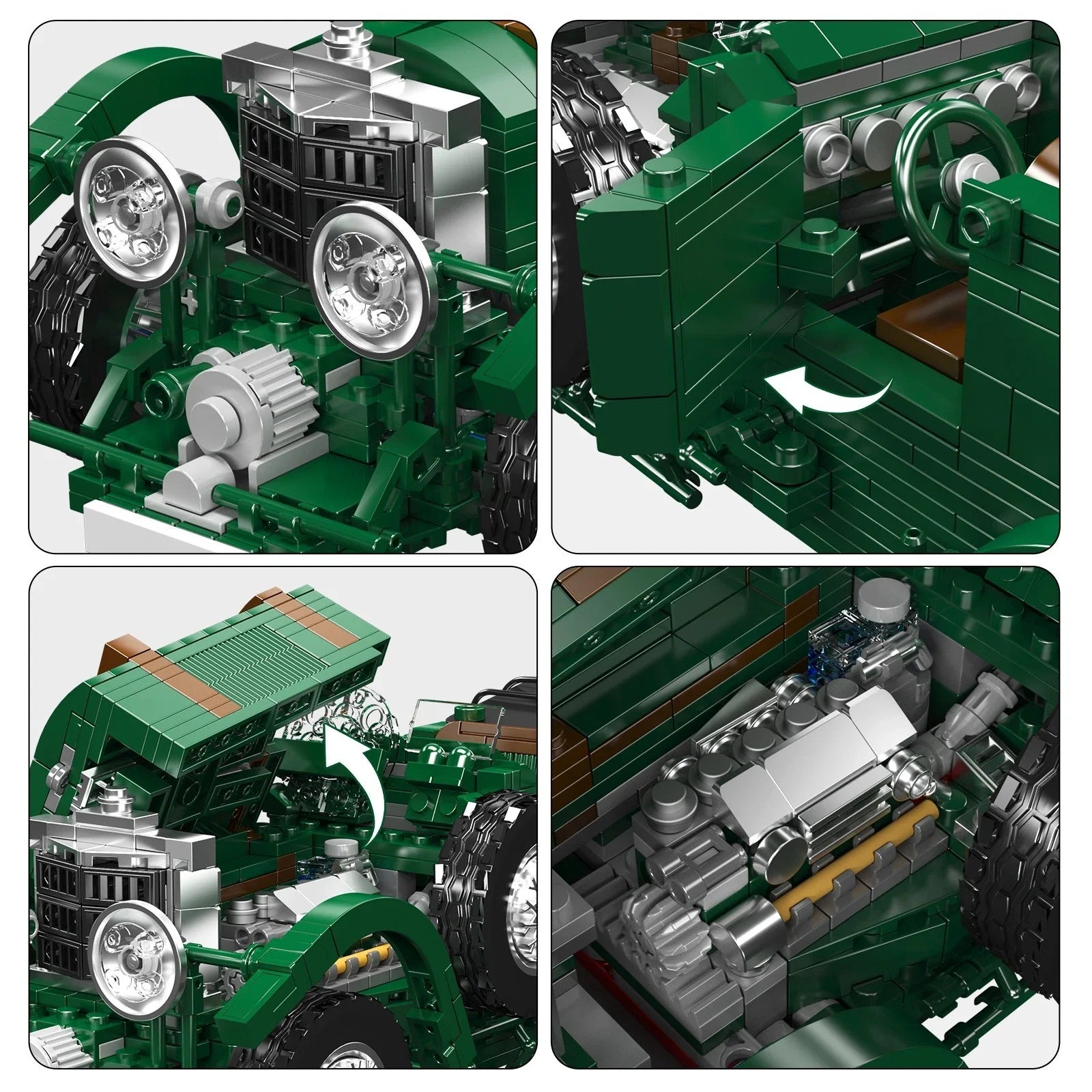 Vintage 1920s Racing Car 1148PCS