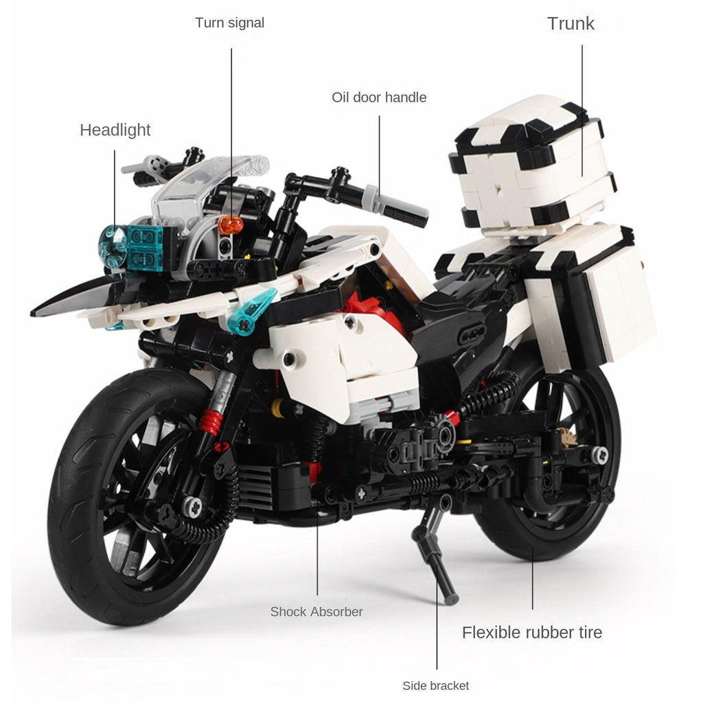 Police Patrol Bike 1010PCS