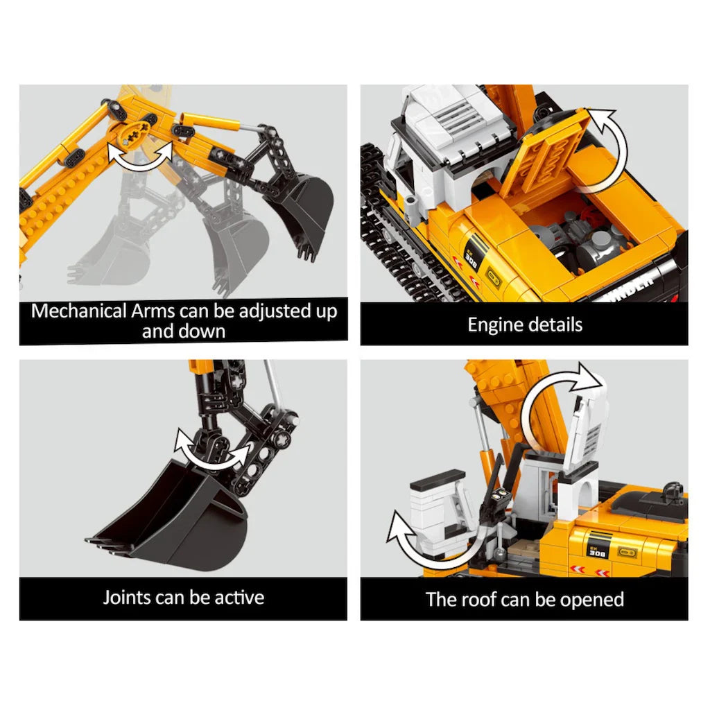 Excavator 722PCS