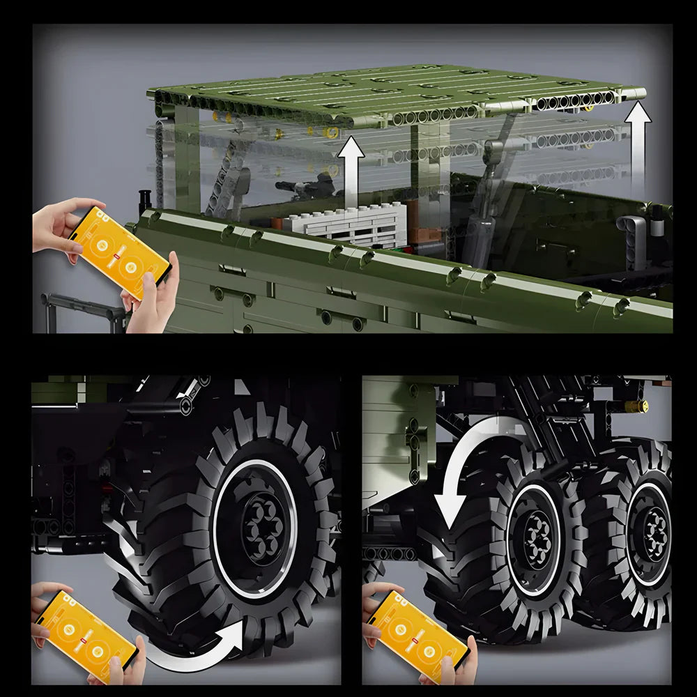 Unimog 6x6 Off-Road Truck 6690PCS