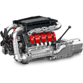 German V8 Engine With Gearbox 1169PCS