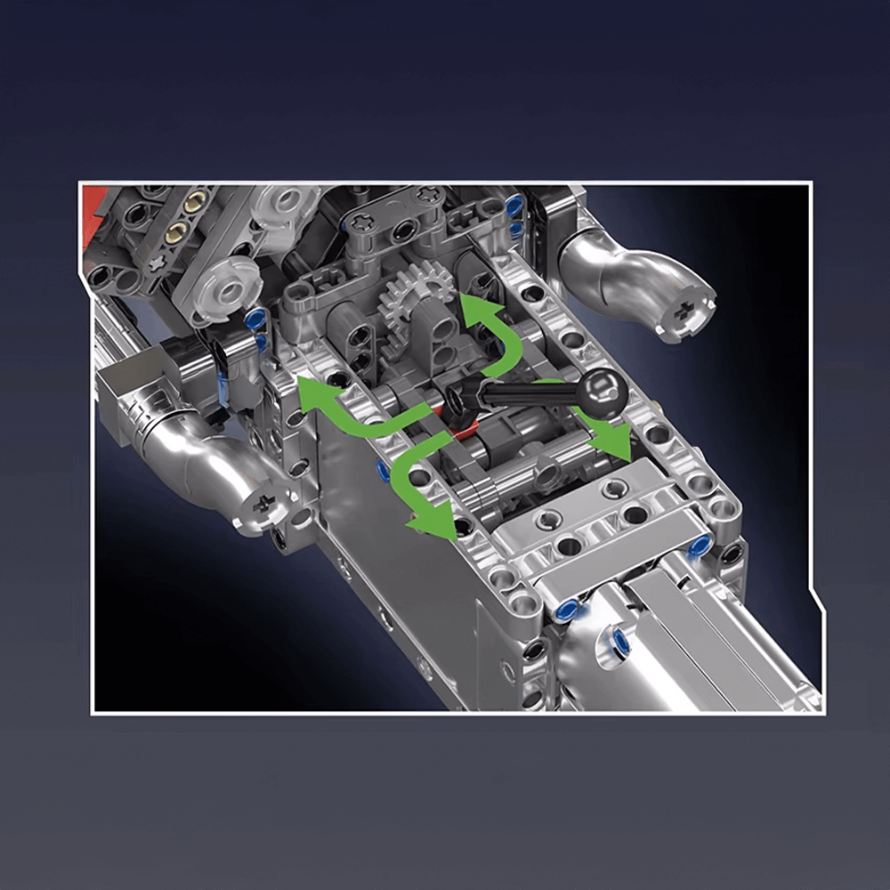 German V8 Engine With Gearbox 1169PCS