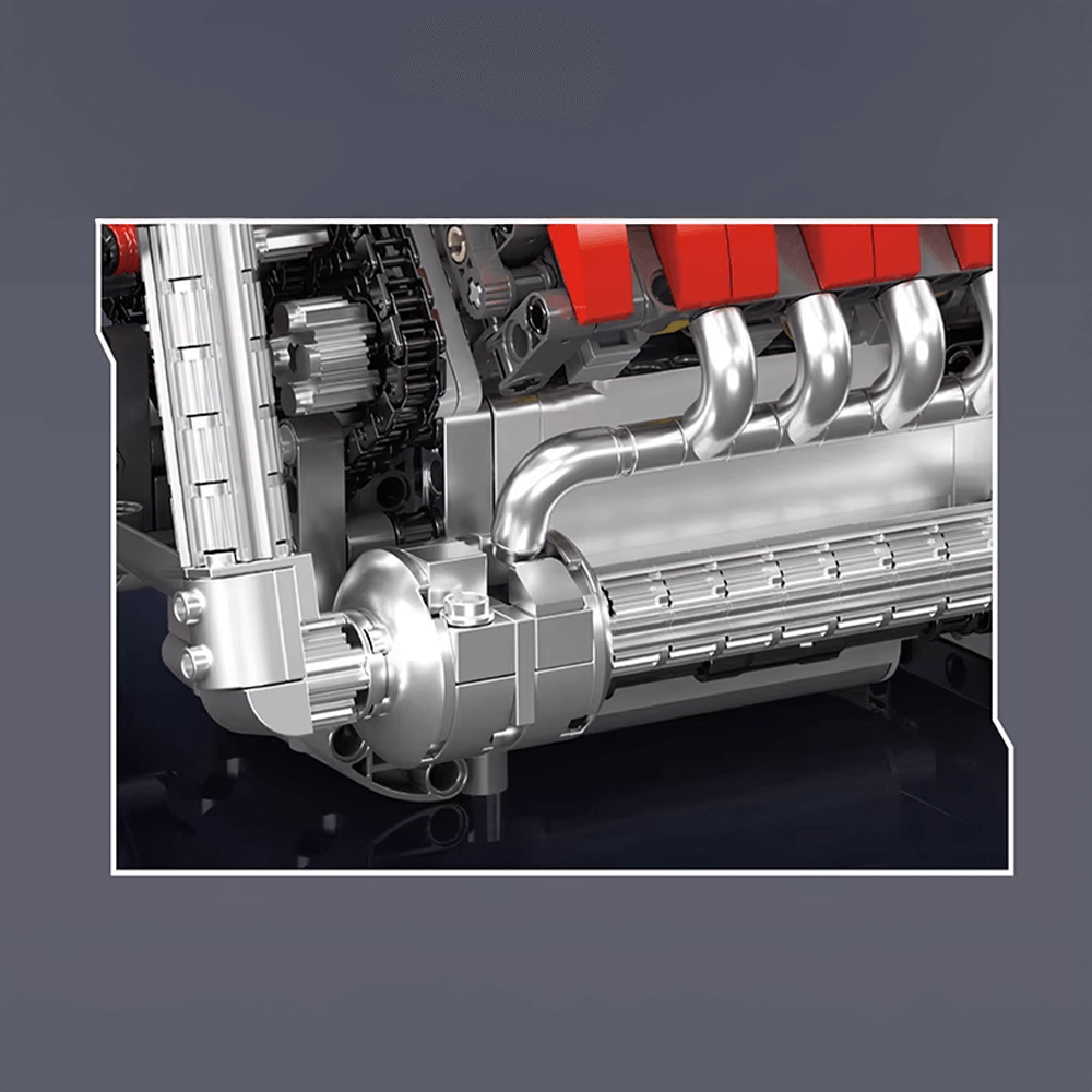 German V8 Engine With Gearbox 1169PCS