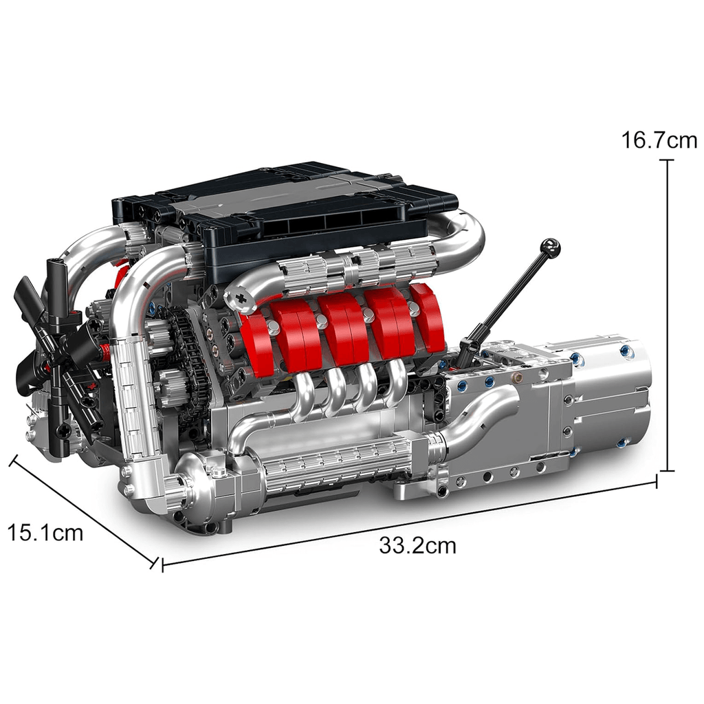 German V8 Engine With Gearbox 1169PCS