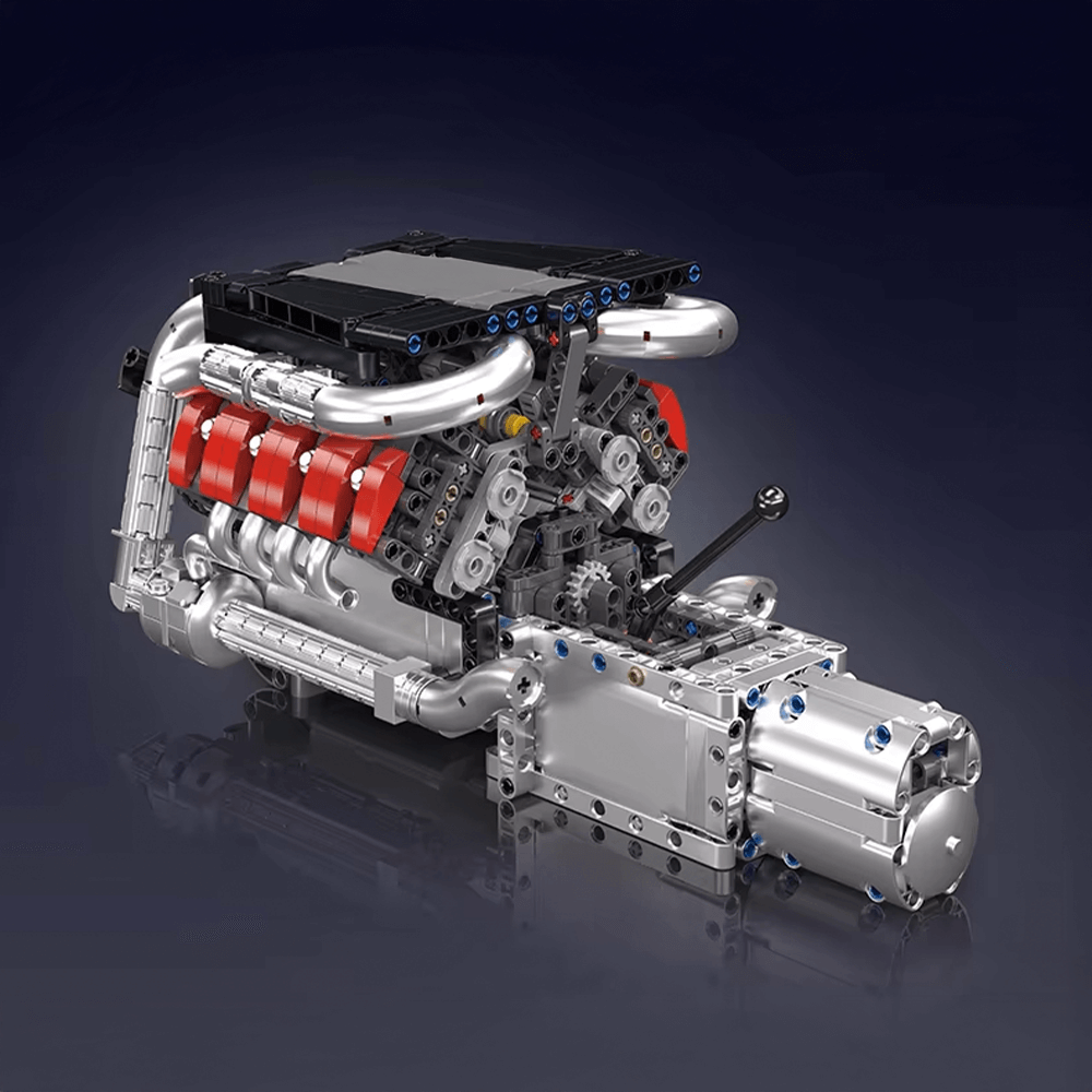 German V8 Engine With Gearbox 1169PCS