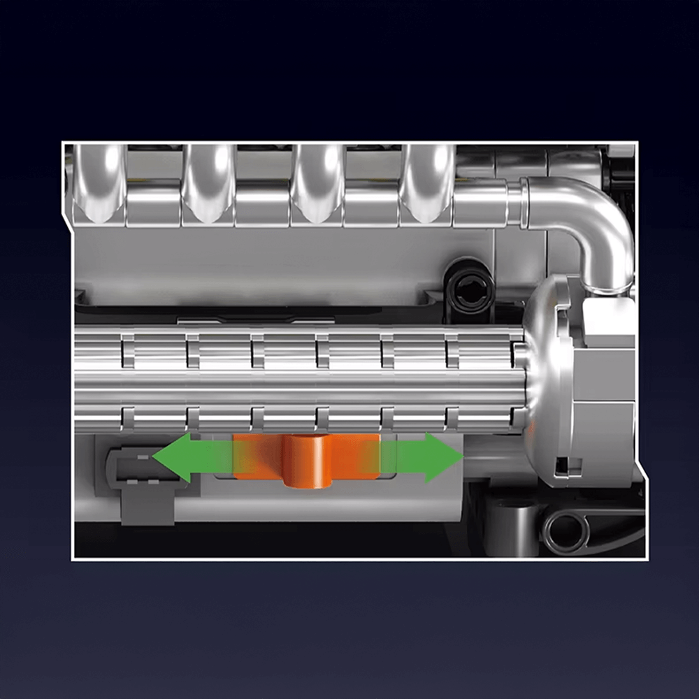German V8 Engine With Gearbox 1169PCS