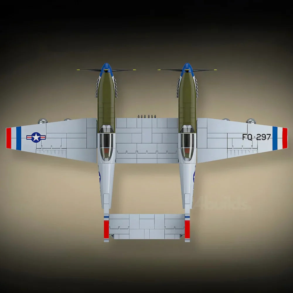 F-82 Twin Mustang WW2 Fighter Jet 1108PCS